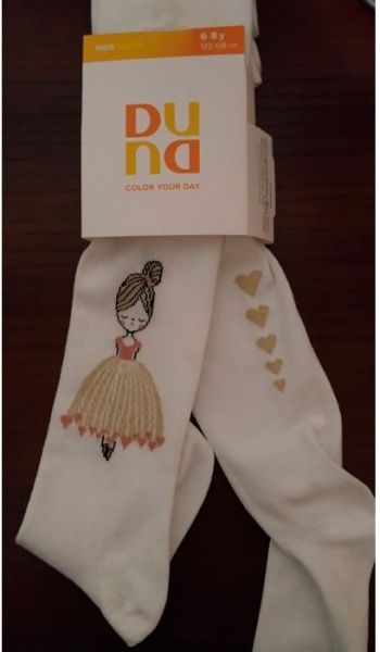 Колготки детские Duna 4416 р.110-116 молочный 