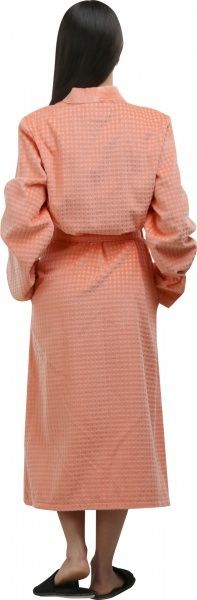 Халат велюровий Cawo Checked р. 42 персиковий 