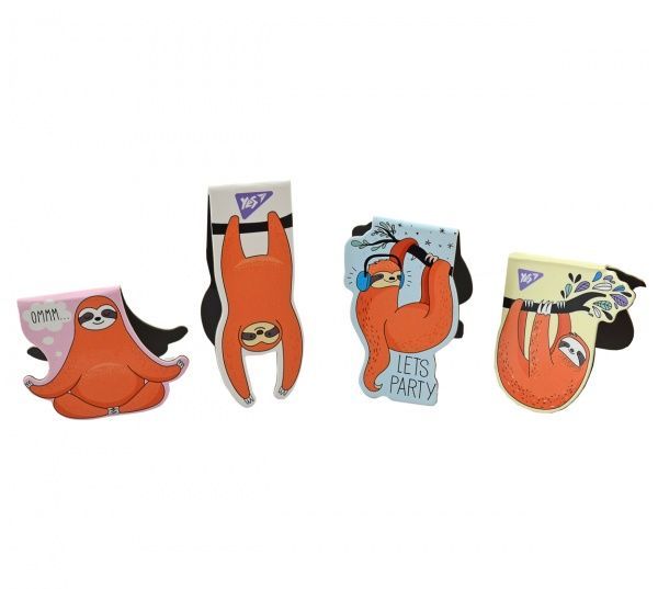 Закладки магнитные YES Lazy boy 4 шт. 706999 