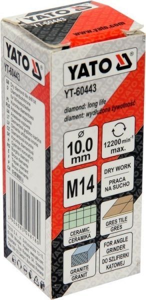 Коронка алмазная YATO М14 YT-60443