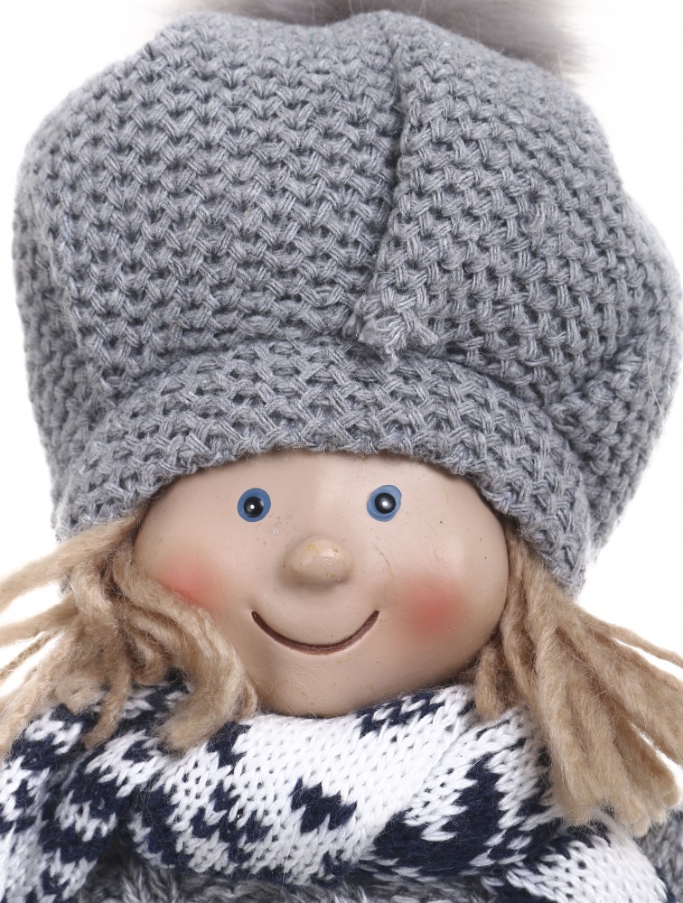 Декорация новогодняя Мальчик/девочка 37 см