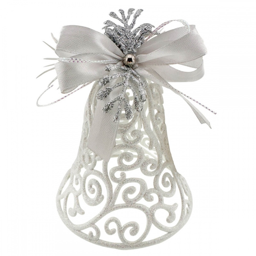 Декорация новогодняя MIS LT Колокольчик ажурный 10 см в ассортименте