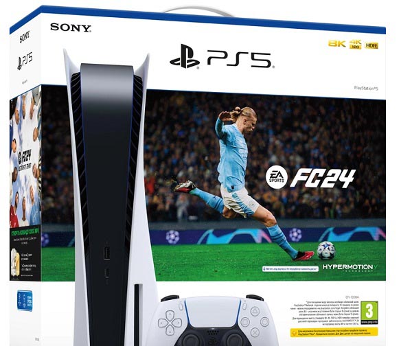 Ігрова консоль Sony 5 Ultra HD Blu-ray (EA SPORTS FC 24) white