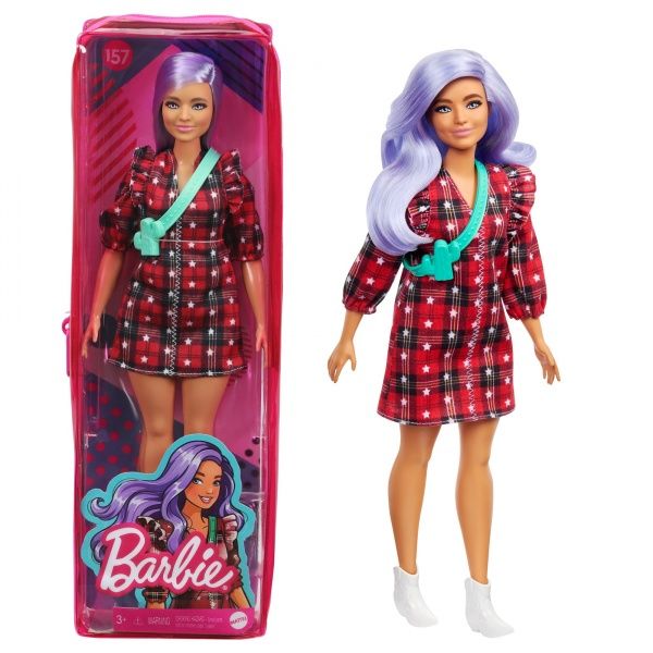 Лялька Barbie Модниця у клітчастій сукні GRB49