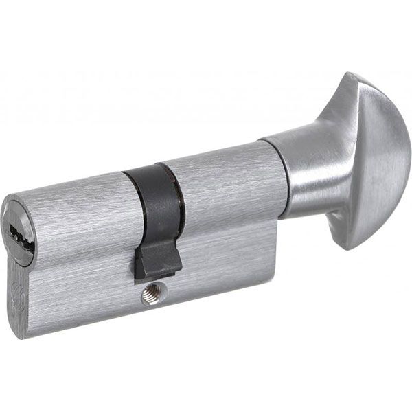 Цилиндр Securemme К2 3200PCS30301X5 30x30 ключ-вороток 62 мм матовый хром