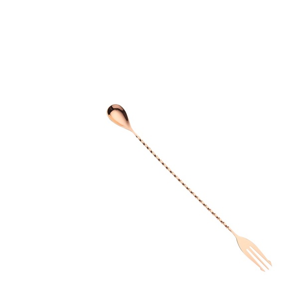 Ложка барна тризуб мідного кольору 31,5 см М37015СР Bar Fly