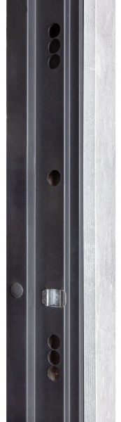 Дверь входная Булат К-8 (квадро) 540/249 wavestone grey / белый супермат 2050x850 мм левая