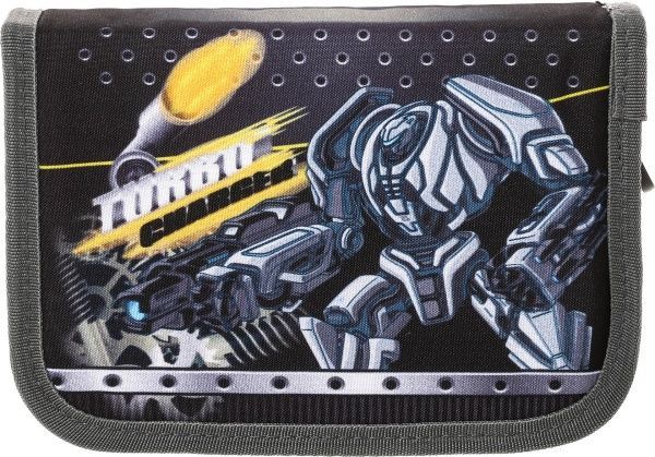Пенал шкільний Робот 19,5x13x4 см різнокольоровий