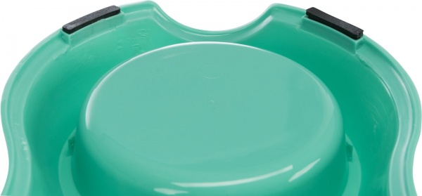 Миска Trixie для котів подвійна пластик 2x0.2 л 11 cм (249985)