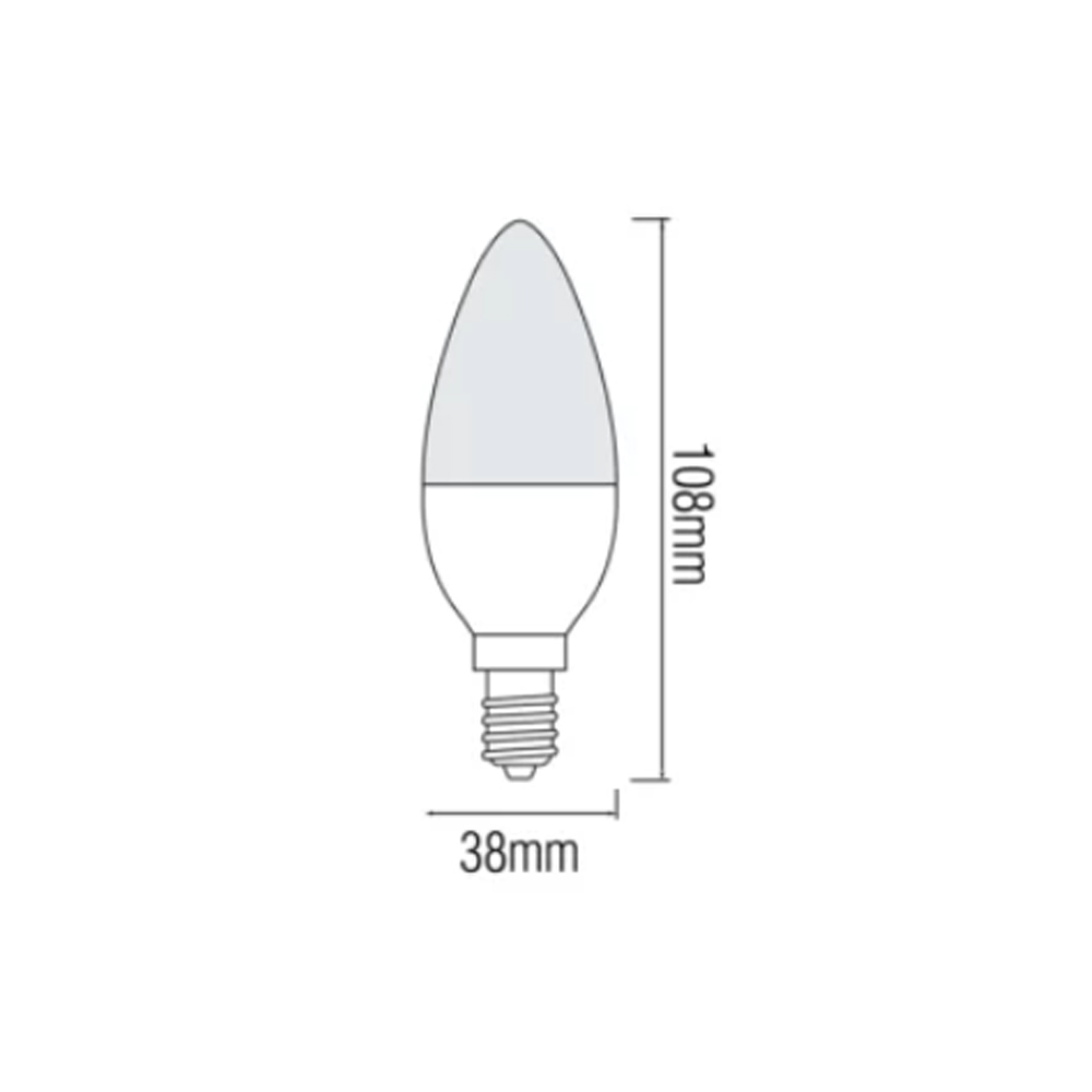 Лампа світлодіодна HOROZ ELECTRIC ULTRA-10 10 Вт C37 E14 220 В 6400 К 001-003-0010-010
