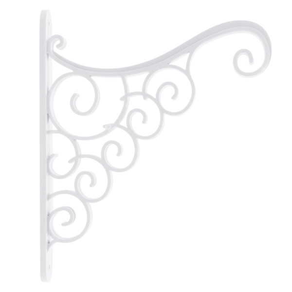 Кронштейн декоративный Алеана Акант белый 112098 19х3x23 см 
