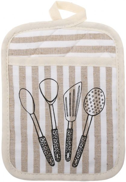 Набір кухонний прихватка та рукавиця Spoons 18x33 см бежевий UP! (Underprice) 