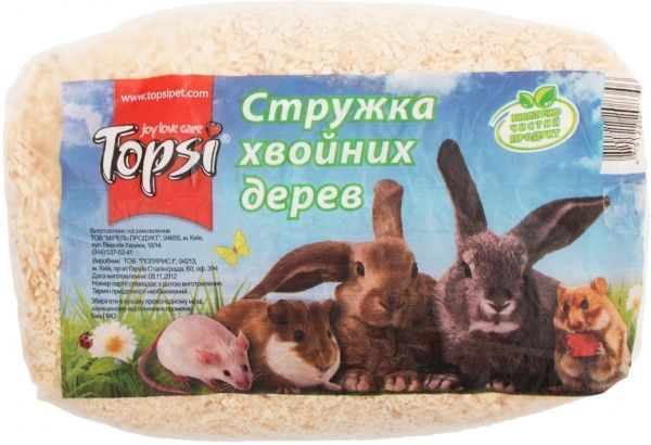 Подстилка для грызунов Topsi Стружка хвойных деревьев