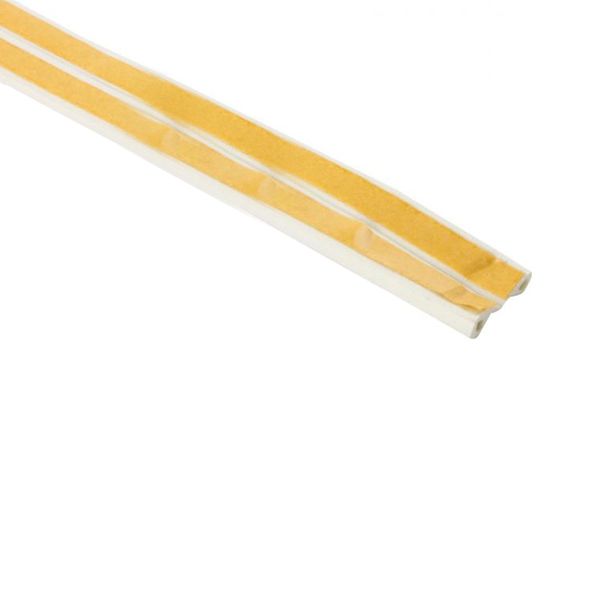 Уплотнитель самоклеящийся резиновый Scley 9х5,5 мм 1 м белый  