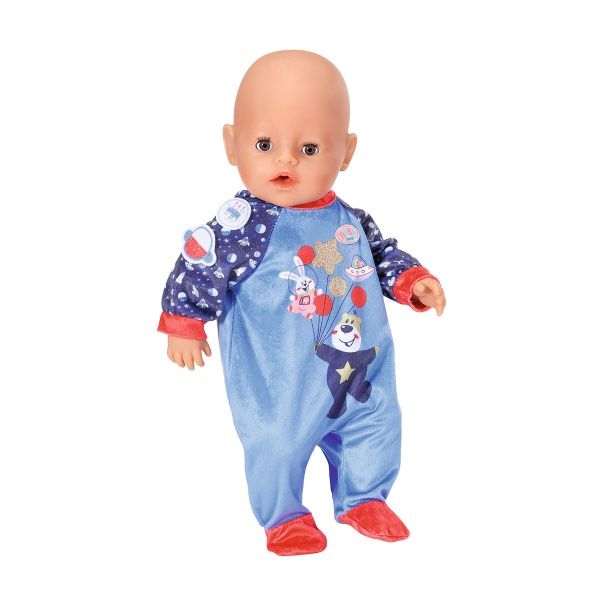 Одяг для ляльки Zapf Baby Born_Святковий комбінезон синій 831090-2