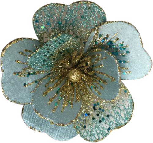 Квітка декоративна пуансетія блакитна