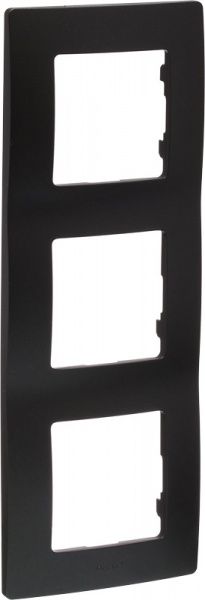 Рамка тримісна Legrand Etika універсальна антрацит 672583