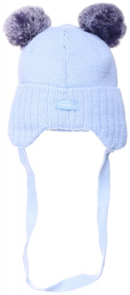 Шапочка дитяча для хлопчика Kraft р.42-44 світло-блакитний 2052 