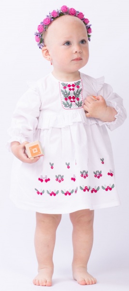 Платье Эдельвика р.80 белый 115-21/00 