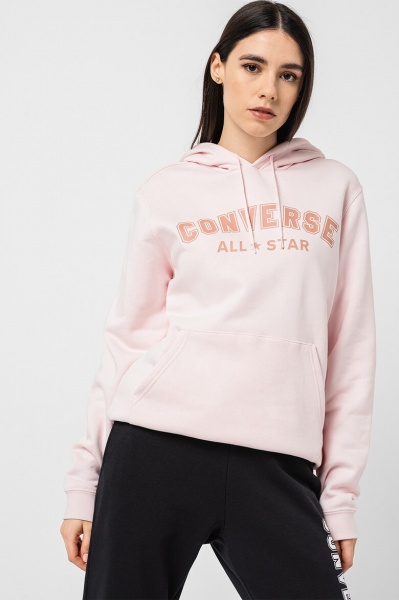 Джемпер Converse CLASSIC FIT ALL STAR SINGLE SCREEN PRINT HOODIE BB 10025411-188 р. XS розовый