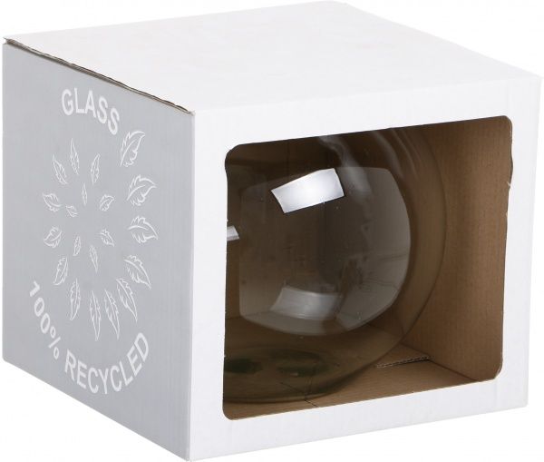 Ваза стеклянная прозрачная аквариум 13,8х24 см Ladna