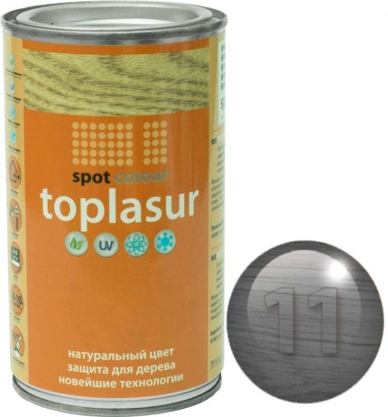 Лазур Spot Colour Toplasur №11 дуб морений напівглянець 0,4 л