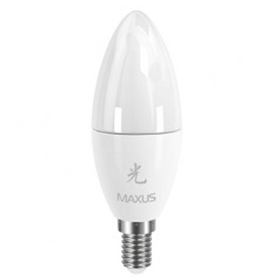Лампа LED Maxus C37 CL-F 1-LED-424 AP 6 Вт E14 холодне світло
