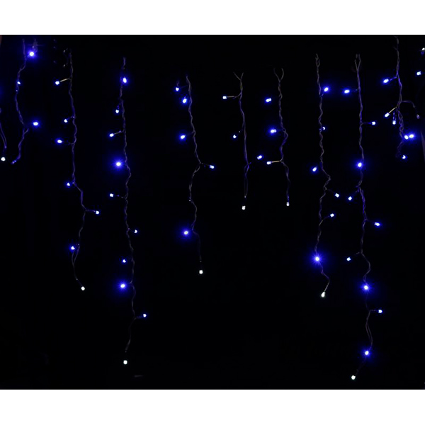 Гирлянда-штора внешняя LED 185 ламп 3 м бело-голубая