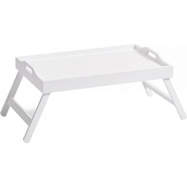 Таця на складаних ніжках МДФ біла 56,5x35,5x27 см 24052 Zeller