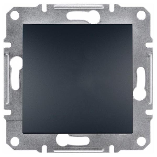 Вимикач одноклавішний Schneider Electric Asfora 10 А 220В IP20 антрацит EPH0100171