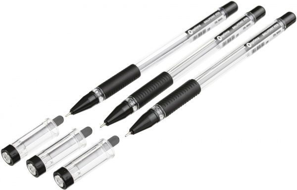 Набор масляных ручек Optima OIL MAXX 07 мм. 3 шт. черные 