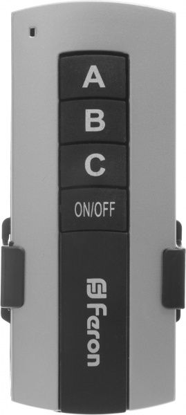 Выключатель дистанционный трехканальный без подсветки 220В серый TM76