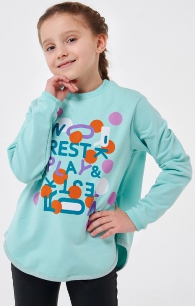 Джемпер для девочки Smil р.128 ментол 116556 