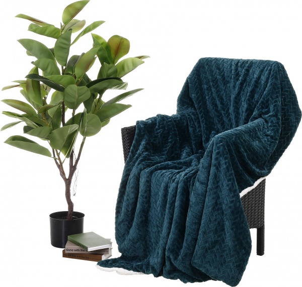 Плед двосторонній із мікрофібри Sherpa 150x200 см в асортименті La Nuit 