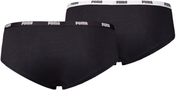 Труси Puma PUMA WOMEN HIPSTER 2P PACK BLACK 90785203 S чорний