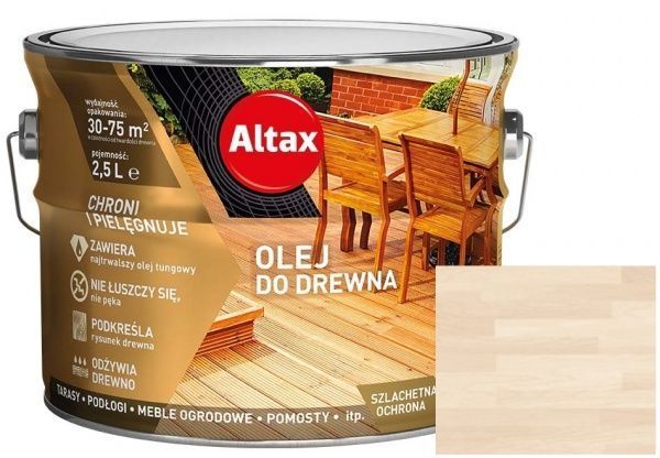Олія для деревини Altax білий напівмат 2,5 л