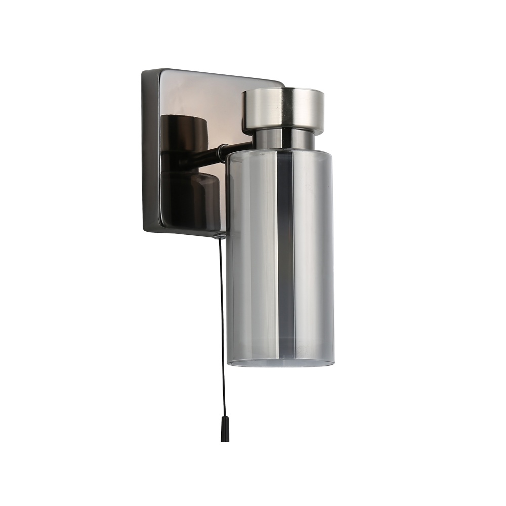 Бра Miorro Leone металл/стекло 1x40 Вт E14 никель 51-311-075