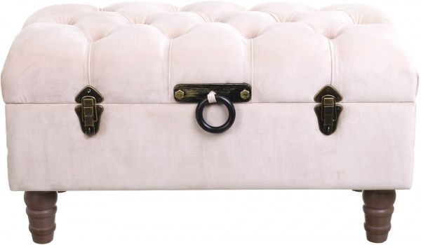 Сундук-пуф Shic B светло-серый, 71,5х37х36,5 см велюр 