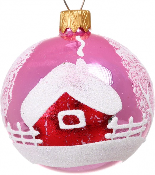 Шар новогодний мульти d 60 мм в ассортименте