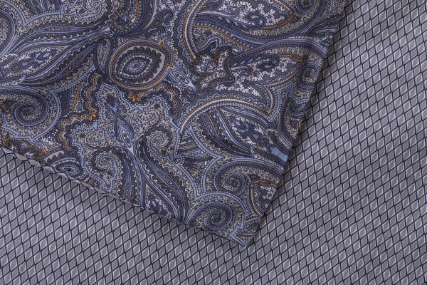 Комплект постельного белья Ornamento семейный серый с коричневым Lameirinho 