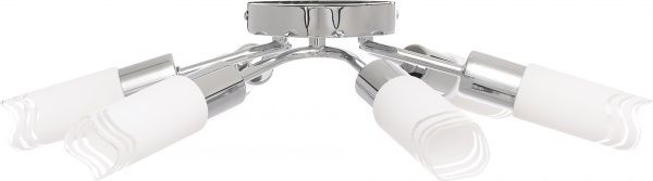 Люстра стельова Globo Vanlida 6xE14 хром/білий 56447-6 