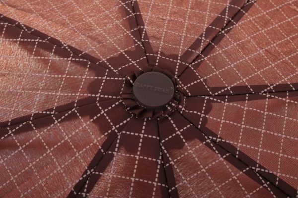 Зонт Абстракция, складной, автомат коричневый 