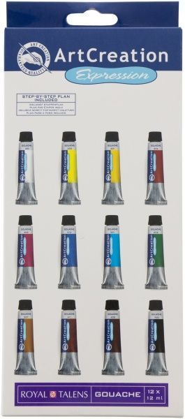 Набір гуашевих фарб 12 кольорів 12 мл 9021612M ArtCreation Royal Talens