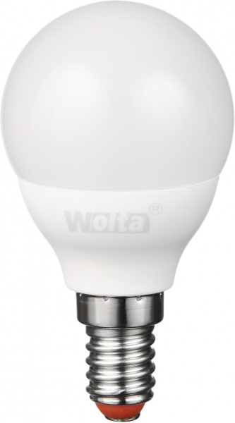 Лампа світлодіодна Wolta 6 Вт GL45 матова E14 220-240 В 4000 К 25S45GL6E14-S 