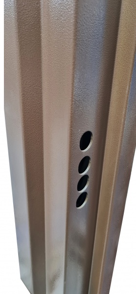 Дверь входная Булат Термо House – 705 стеклопакет дуб бронзовый 2050x1200 мм правая