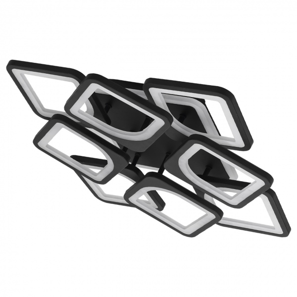 Світильник світлодіодний Hopfen 96 Вт чорний 3000-6000 К SIRIUS 132 BK RGB 