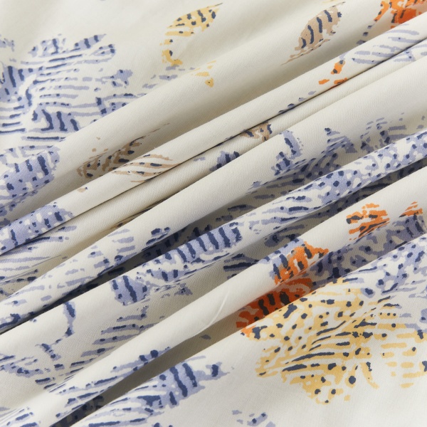 Комплект постельного белья Rita семейный голубой с белым La Nuit 