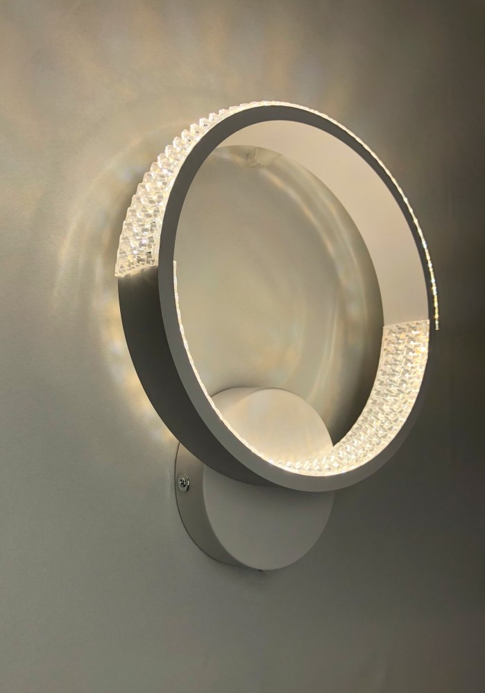 Бра Luminaria 1x17 Вт без цоколя белый AKRILIKA ROUND 17W 1R WHITE