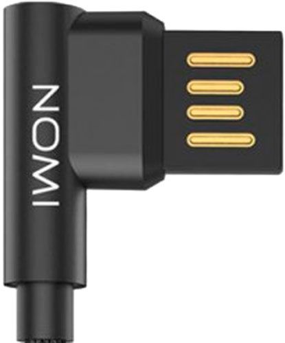 Кабель Nomi Lightning – USB 1 м чорний (344271) dcpq 10i 