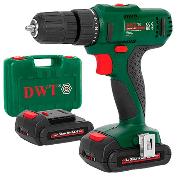 Шуруповерт акумуляторний DWT ABS-14.4 ВLi-2 BMC